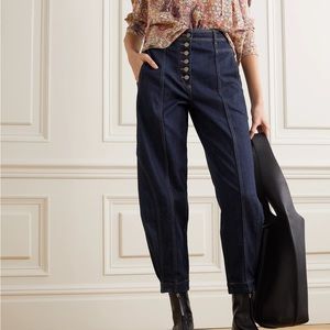 ULLA JOHNSON KEATON DENIM HIGH WAISTED PANT/JEAN